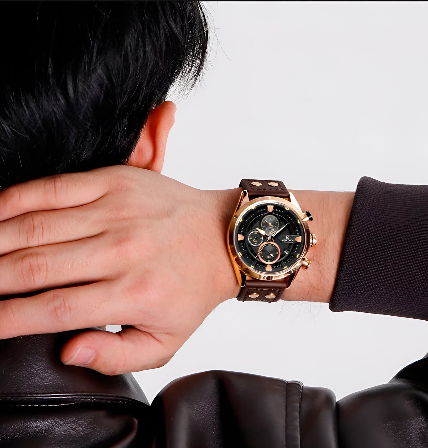 Reloj Naviforce Casual Nf8045 Cuero Homb